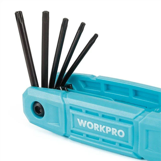 مجموعة مفاتيح الانكي توركس قابلة للطي من WORKPRO، مكونة من 8 قطع