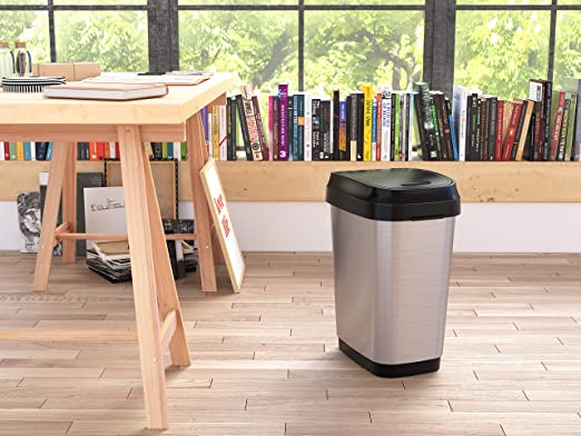 سلة نفايات بغطاء متأرجح 25 لتر