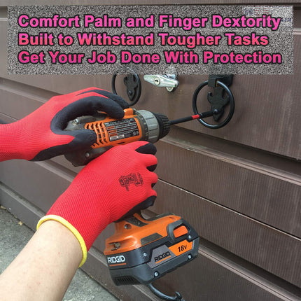 دزينة كفوف احمر مغطس 12حبة