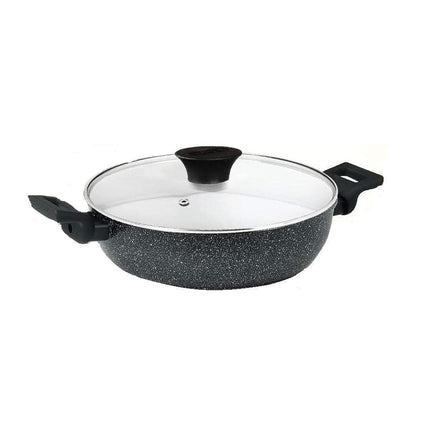 FLONAL_30CM DUTCH OVEN || طنجره ووك مع غطاء زجاج - Mega Hardware