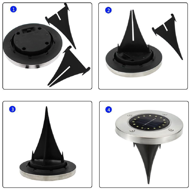 أضواء أرضية تعمل بالطاقة الشمسية