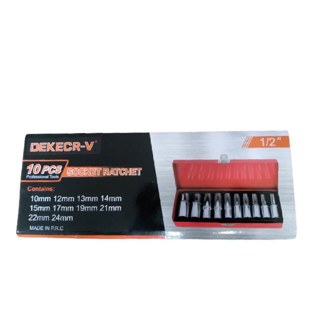 طقم بوكسات 10 قطع 1/2 انش