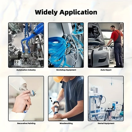 مجموعة توصيل هواء سريعة الإصدار – 90 قطعة (مقاسات 4/6/8/10/12 مم)