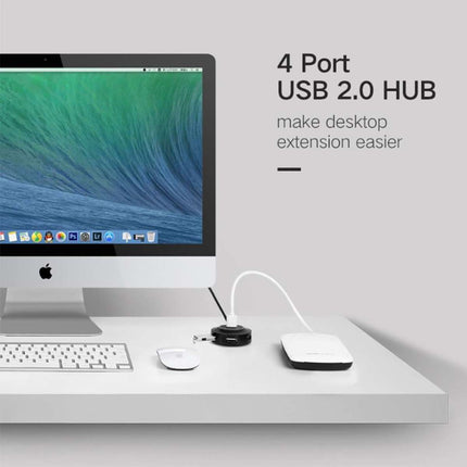 موزع يوجرين USB2.0 4 منافذ USB-A بسرعة 480 ميجابت في الثانية بطول 1 متر / CR106