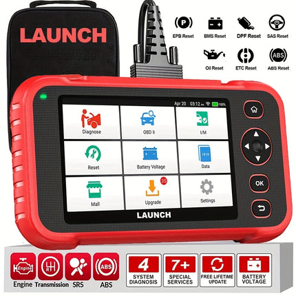 جهاز فحص السيارات LAUNCH OBD2 – ماسح تشخيصي مع 7 وظائف إعادة ضبط