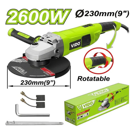 صاروخ قص 9" 2600 واط – جلخ من فيدو (WD010512600)