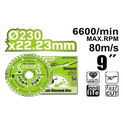 صنية قص جرانيت مسكر 9" من فيدو (WD71223230222)