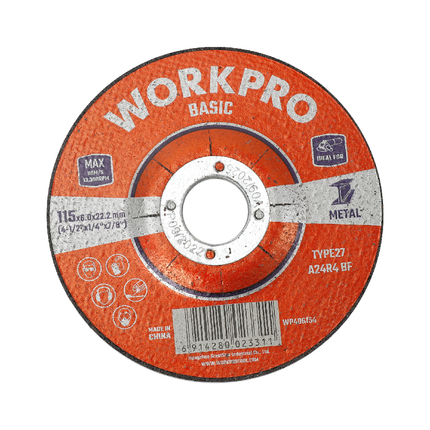 Workpro 4.5 inch 6mm Grinding Wheel (WP406154)
