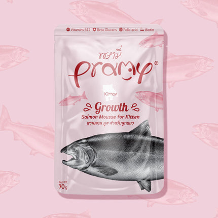 Pramy Growth Salmon Mousse for Kitten 70g