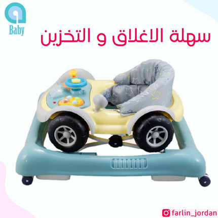 مشاية أطفال موسيقية على شكل سيارة من Ababy