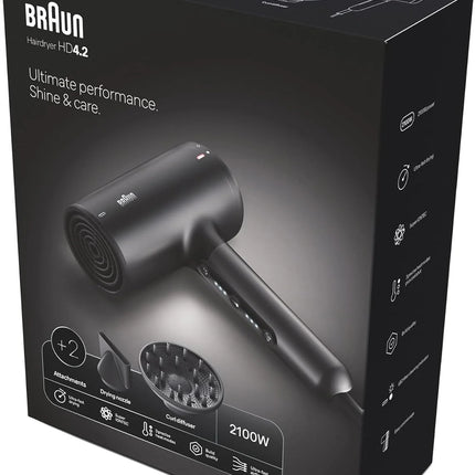مجفف الشعر براون BRHD425SDE Satin Hair 4 بقوة 2100 واط وتقنية الأيونات