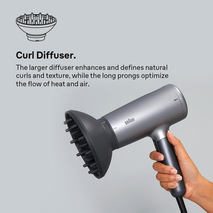 Braun HD4.3 Satin Hair Dryer Ultimate Performance 2200W | BRHD435SDE – Dark Grey