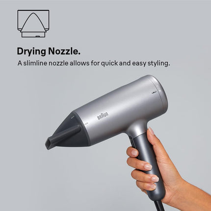 Braun HD4.3 Satin Hair Dryer Ultimate Performance 2200W | BRHD435SDE – Dark Grey