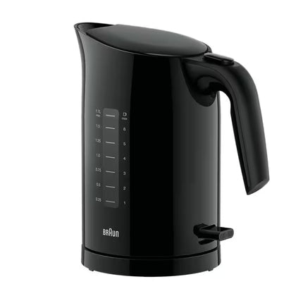 Braun PureEase Water Kettle WK3100BK – 1.7L Capacity, 2200W