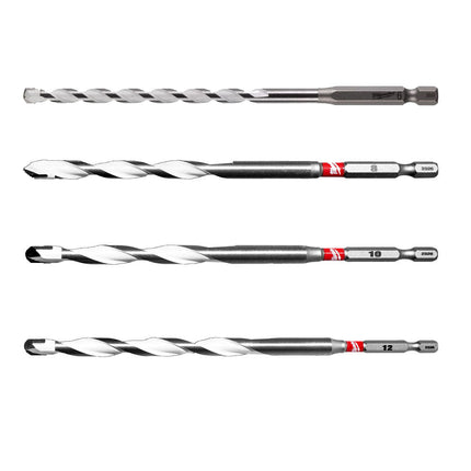 Multi Material Drill 6x150mm + 8x120mm + 10x120mm + 12x150mm
