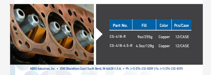 شلق اسبري التر بلس بخاخ حشية نحاسية من ابرو ABRO
