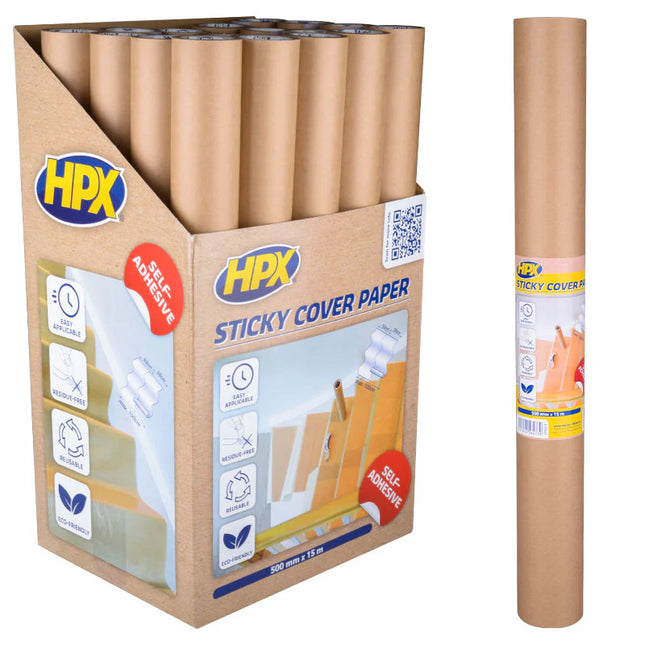 تيب ورق تغليف 50سم *15 متر hpx