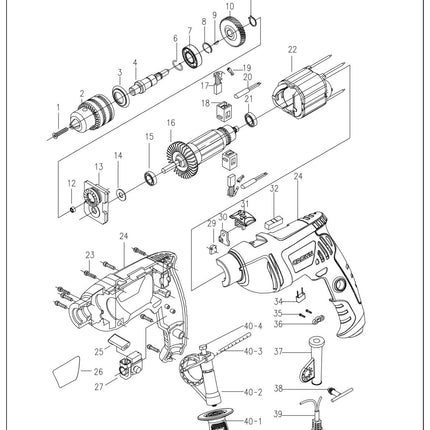 Crown electric drill 600 watts | CT10065