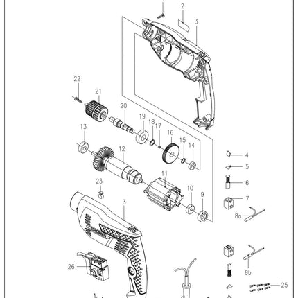 Crown 400W Electric Drill | CT10126C 