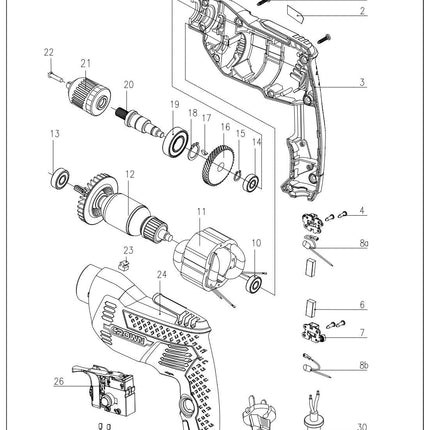 دريل كهربائي كراون 550 واط |CT10143C