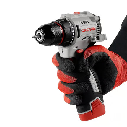 درل شحن 10مم 12 فولت بطاريتين جوزة حديد كراون  CT21129HX-2