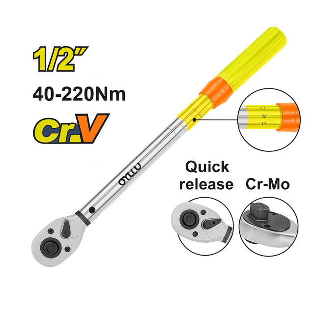 ذراع شد طقطيقة 40-200 نيوتن 1/2" من ديلو