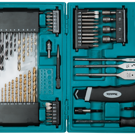طقم راسات وريش وبكسات 71 قطعةD-37144 من ماكيتا MAKITA