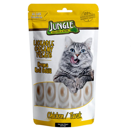 Jungle Creamy Lickable Treats For Cat – Chicken 70g