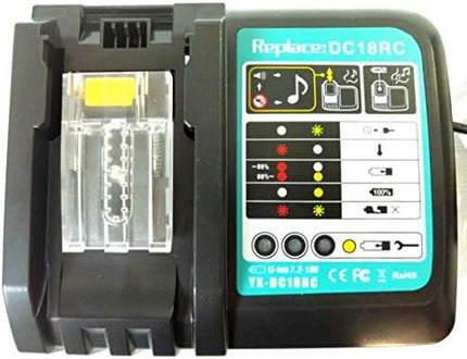 شاحن بطارية 18V حماية ضد الشحن الزائد DC18RC من ماكيتا MAKITA