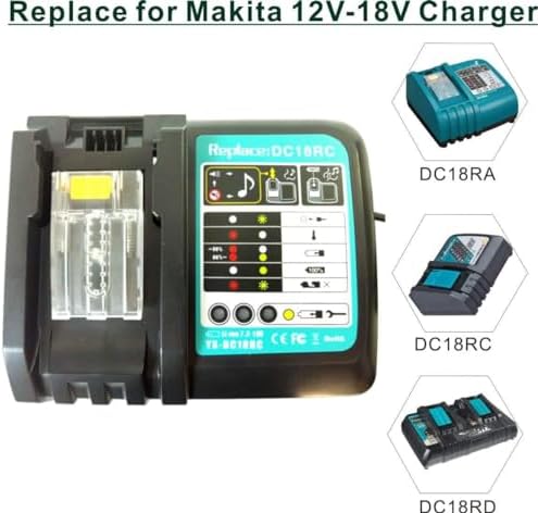 شاحن بطارية 18V حماية ضد الشحن الزائد DC18RC من ماكيتا MAKITA