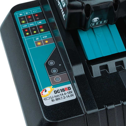 شاحن سريع الشحن DC18RDمزدوج المنافذ 18 فولت ماكيتا Makita