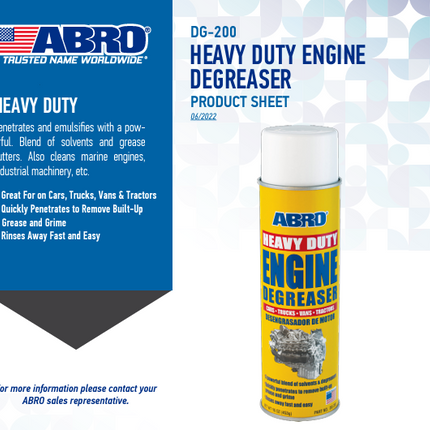 مزيل شحوم محركات ثقيل من ابرو ABRO