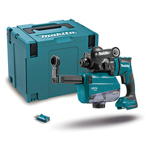 دريل حفرDHR182ZWJU شحن 18 V مع نظام شفط الغبار الأوتوماتيكي من ماكيتا Makita