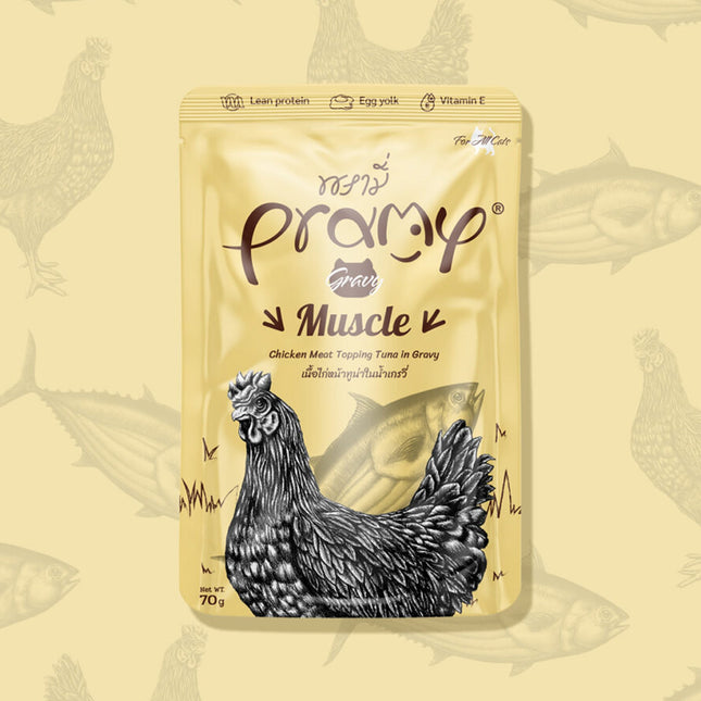 Pramy Muscle Chicken topping Tuna Recipe70g