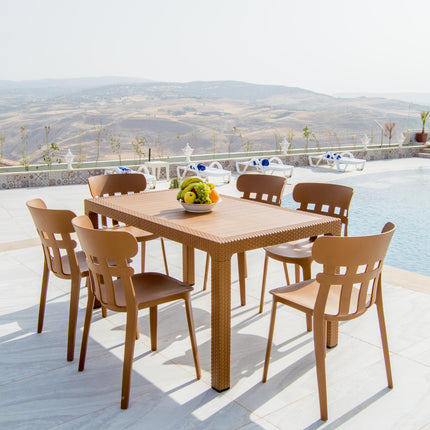 كرسي المجد البلاستيكي للاستخدام المنزلي والحديقة من سامبا