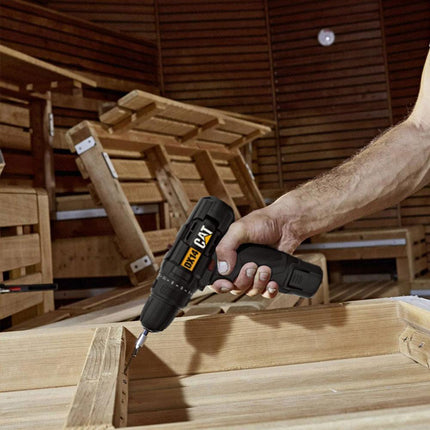 DX14.2درل شحن 12 فولت مع بطاريتين  2 امبير 10مم كتربلر