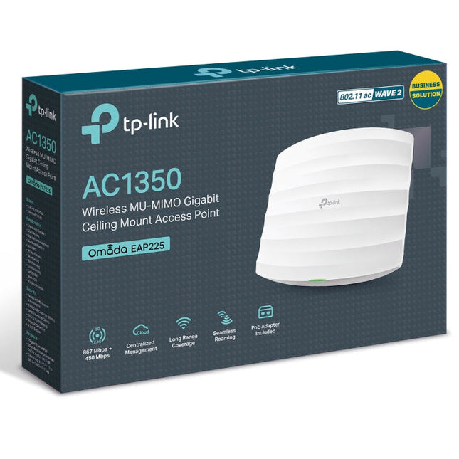 نقطة وصول جيجابت لاسلكية ثنائية النطاق AC1350 مثبتة في السقف / EAP225
