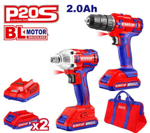 مجموعة كومبو لاسلكية من EMTOP ECKL2007 Cordless | EMTOP مجموعة كومبو لاسلكية من EMTOP ECKL2007 Cordless | EMTOP