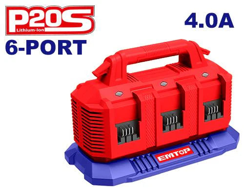 شاحن  بستة منافذ  EMTOP EFCR2064 P20S | EMTOP