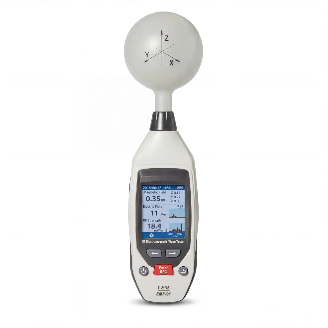 جهاز قياس الاشعاع والموجات الكهرومغناطيسية من CEM موديل (EMF-91) | CEM جهاز قياس الاشعاع والموجات الكهرومغناطيسية من CEM موديل (EMF-91) | CEM