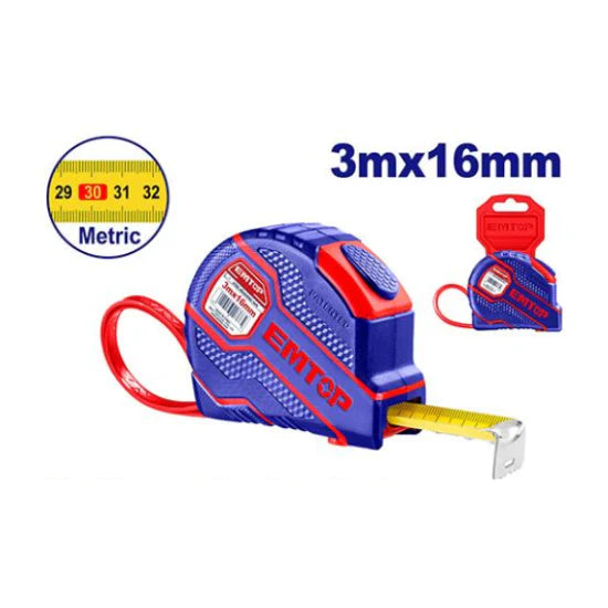 متر كوشوك بقياس 3 متر × 16 ملم EMTOP EMTP23102 | متر كوشوك بقياس 3 متر × 16 ملم EMTOP EMTP23102 |