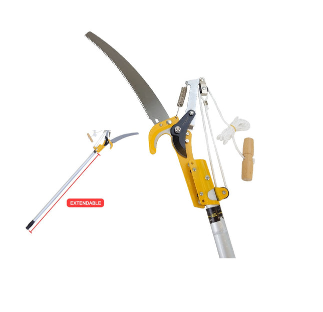 مقص تقليم أغصان الأشجار العالي – منشار قابل للتمدد