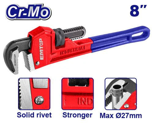 مفتاح مواسير مقاس 8 EMTOP EPWH0801 | EMTOP مفتاح مواسير مقاس 8 EMTOP EPWH0801 | EMTOP