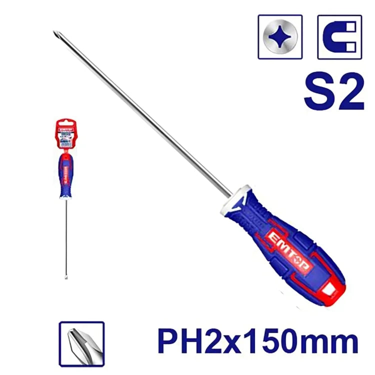 مفك مصلب ثقيل EMTOP ESDRPH2602 Phillips | EMTOP مفك مصلب ثقيل EMTOP ESDRPH2602 Phillips | EMTOP