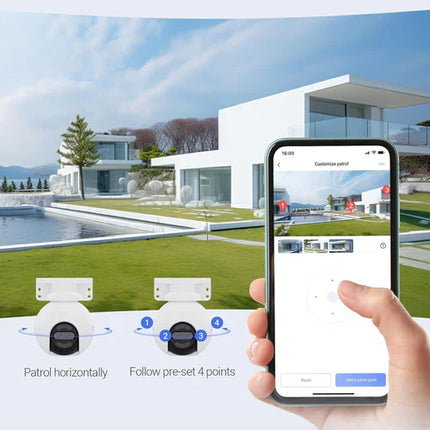 كاميرا خارجية بعدسة مزدوجة 8 ميجا بكسل + 2 ميجا بكسل - H80x