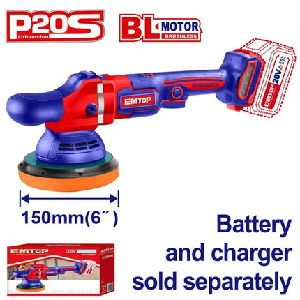 ماكينة صنفرة وقطع زاويا لاسلكي EMTOP ELAP2015 20V