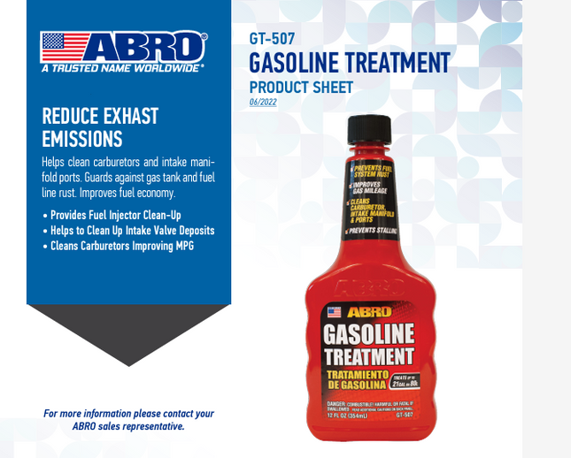 معالج بنزين جي تي 507 من أبرو ABRO