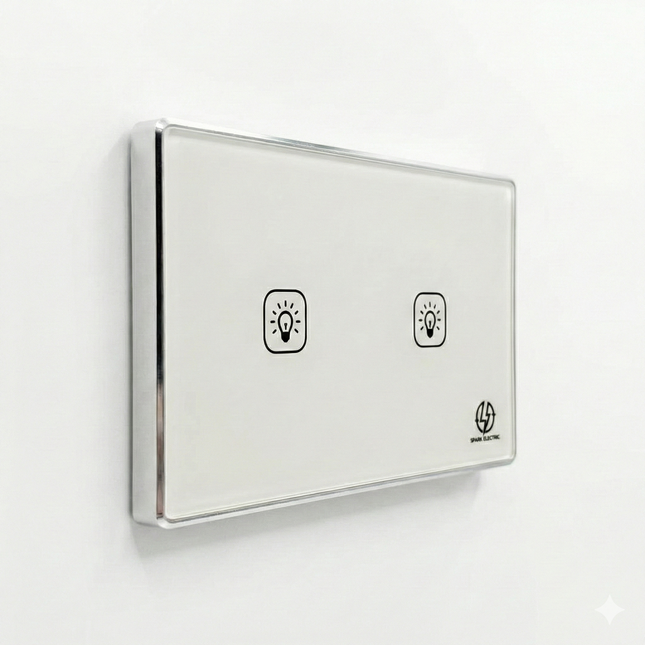 Tuya Smart Premium 10A Switch | Dual Switch | Aluminum Frame | Spark Electric