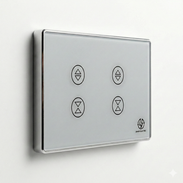 Luxury Tuya Smart Switch | Two-Gang | Aluminum Frame | Spark Electric