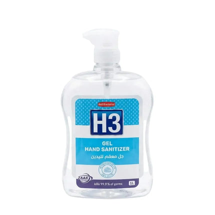 H3 Antibacterial Hand Sanitizer Gel (Pump) 1 Liter - ZAR